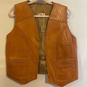 Vintage leather vest